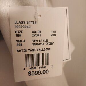 Satin Tank Ball Gown Wedding Dress